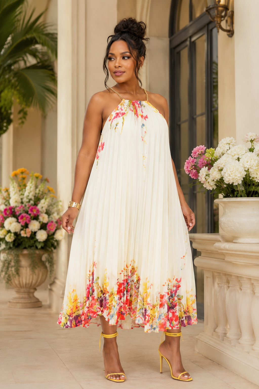 Floral Chain Maxi